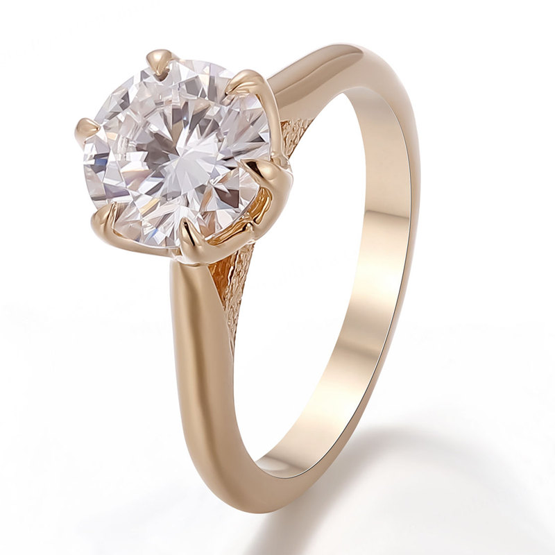 خاتم ألماس من الذهب عيار 18 قيراطًا مقطوع على شكل كمثرى ومُزرع في المختبر من مجوهرات ANSTER مصنوع يدويًا وفقًا لمعايير أخلاقية 