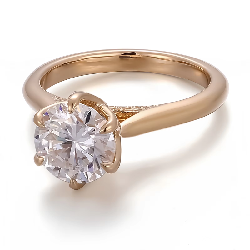 خاتم ألماس من الذهب عيار 18 قيراطًا مقطوع على شكل كمثرى ومُزرع في المختبر من مجوهرات ANSTER مصنوع يدويًا وفقًا لمعايير أخلاقية 