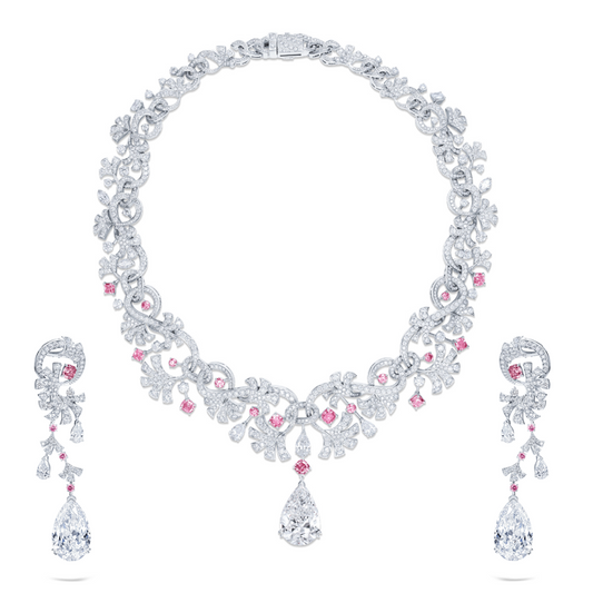 خاتم ألماس من الذهب عيار 18 قيراطًا مقطوع على شكل كمثرى ومُزرع في المختبر من مجوهرات ANSTER مصنوع يدويًا وفقًا لمعايير أخلاقية 