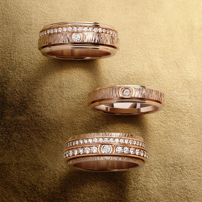 خاتم ألماس من الذهب عيار 18 قيراطًا مقطوع على شكل كمثرى ومُزرع في المختبر من مجوهرات ANSTER مصنوع يدويًا وفقًا لمعايير أخلاقية 