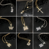 ANSTER Jewelry Custom 18K Gold Letter Shape Lab Grown Diamond Necklace Chains