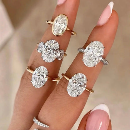 خاتم ألماس من الذهب عيار 18 قيراطًا مقطوع على شكل كمثرى ومُزرع في المختبر من مجوهرات ANSTER مصنوع يدويًا وفقًا لمعايير أخلاقية 