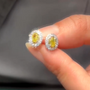 ANSTER Wholesales Price 1ct Oval cut Lab Grown Yellow Loose Diamond with IGI for Jewelry making