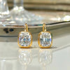 ANSTER Wholesales Price 18K Solid Gold 8ct Cushion cut Lab Grown Diamonds Earrings with IGI