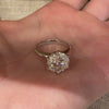 ANSTER Wholesales Price 18K White Gold 8ct Round cut Lab Grown Diamond Ring with IGI