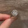 ANSTER Wholesales Price 18K White Gold 8ct Round cut Lab Grown Diamond Ring with IGI