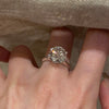 ANSTER Wholesales Price 18K White Gold 8ct Round cut Lab Grown Diamond Ring with IGI