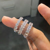 ANSTER Jewelry IGI GIA Customized 18K gold Ring Round Cut VVS Lab Grown Diamond Tennis Ring