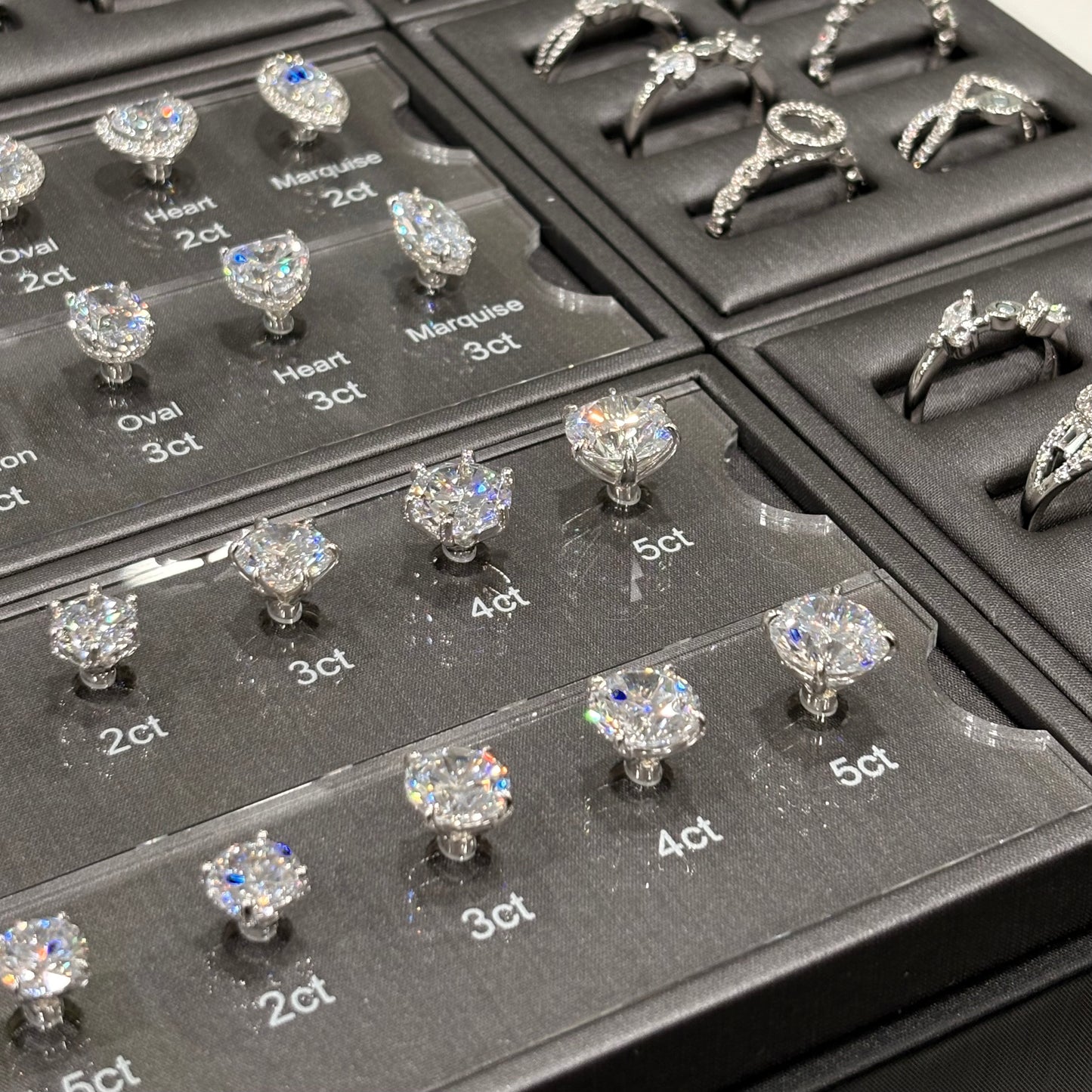 جدول أحجام وأشكال أدوات مجوهرات ANSTER المصنوعة من الفولاذ المقاوم للصدأ والمخصصة من الزركونيا المكعبة 