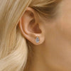 ANSTER Jewelry OEM IGI GIA 18K Gold VS VVS Lab Grown Diamond Earrings