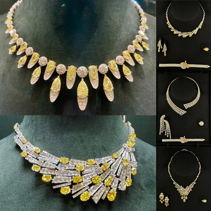 خاتم ألماس من الذهب عيار 18 قيراطًا مقطوع على شكل كمثرى ومُزرع في المختبر من مجوهرات ANSTER مصنوع يدويًا وفقًا لمعايير أخلاقية 