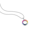 قلادة ANSTER Jewelry Princess Lab Grown Rainbow Slinky بلاتين PT950