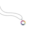 قلادة ANSTER Jewelry Princess Lab Grown Rainbow Slinky بلاتين PT950