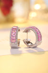 ANSTER Jewelry 5.5 CTW Victorian Rainbow Lab Grown Gemstone PT950 Platinum Earrings