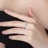 ANSTER Jewelry IGI Yellow lab Grown Diamond Ring Platinum PT950 Ring