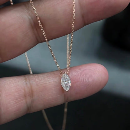 خاتم ألماس من الذهب عيار 18 قيراطًا مقطوع على شكل كمثرى ومُزرع في المختبر من مجوهرات ANSTER مصنوع يدويًا وفقًا لمعايير أخلاقية 