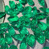 ANSTER Jewelry 18K Gold Jewelry Sets Lab Grown Emerald Earrings and Necklace with GIA