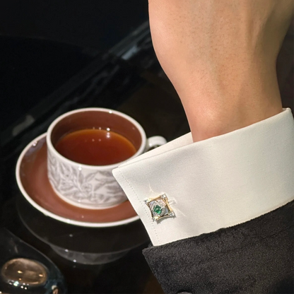 خاتم ألماس من الذهب عيار 18 قيراطًا مقطوع على شكل كمثرى ومُزرع في المختبر من مجوهرات ANSTER مصنوع يدويًا وفقًا لمعايير أخلاقية 