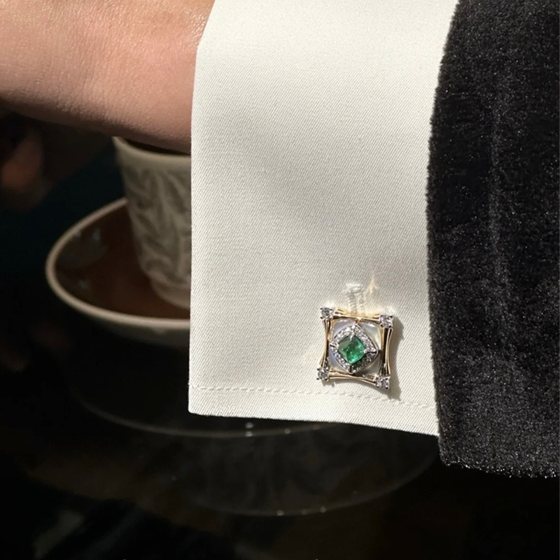 خاتم ألماس من الذهب عيار 18 قيراطًا مقطوع على شكل كمثرى ومُزرع في المختبر من مجوهرات ANSTER مصنوع يدويًا وفقًا لمعايير أخلاقية 