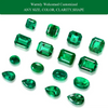 ANSTER Jewelry Custom 18K White Gold Pear cut Lab Grown Emerald Earrings with GIA