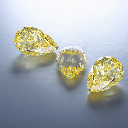 خاتم ألماس من الذهب عيار 18 قيراطًا مقطوع على شكل كمثرى ومُزرع في المختبر من مجوهرات ANSTER مصنوع يدويًا وفقًا لمعايير أخلاقية 