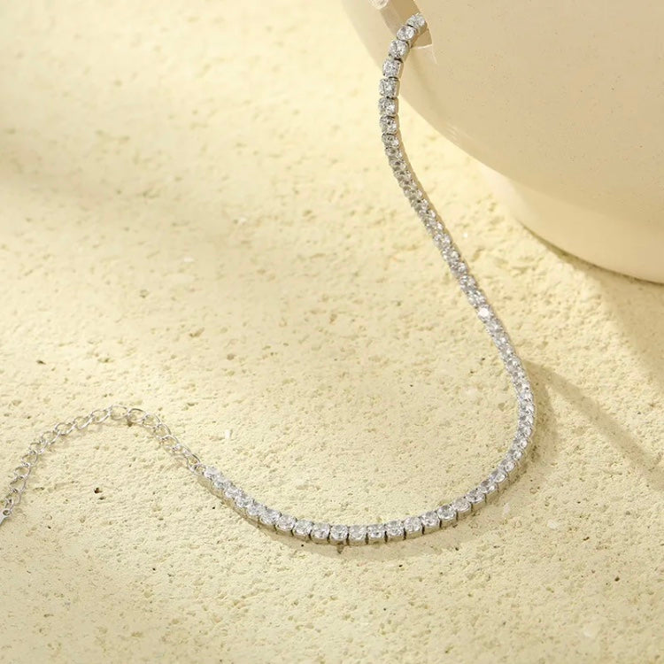 ANSTER Wholesales Price 2.5mm Lab Grown Diamonds Ankle Chain with IGI