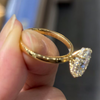 ANSTER Wholesales Price 18K Gold 2ct Oval cut Lab Grown Diamond Ring with IGI