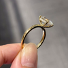 ANSTER Wholesales Price 18K Gold 2ct Oval cut Lab Grown Diamond Ring with IGI