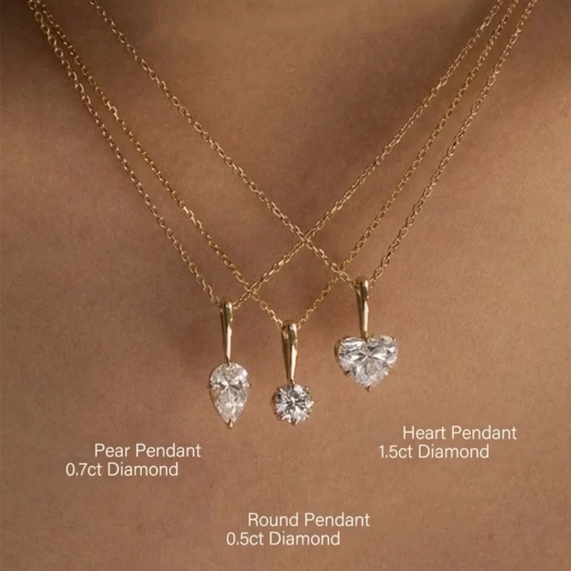 خاتم ألماس من الذهب عيار 18 قيراطًا مقطوع على شكل كمثرى ومُزرع في المختبر من مجوهرات ANSTER مصنوع يدويًا وفقًا لمعايير أخلاقية 