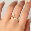 ANSTER Wholesales Price Melee Lab Grown Diamonds Ring with IGI for Name Letter Rings