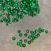 ANSTER Wholesales Price 3mm Cabochon cut Lab Grown Emerald Half Eternity Ring with GRC