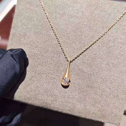 خاتم ألماس من الذهب عيار 18 قيراطًا مقطوع على شكل كمثرى ومُزرع في المختبر من مجوهرات ANSTER مصنوع يدويًا وفقًا لمعايير أخلاقية 