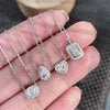 ANSTER Custom Wholesales Price Bezel setting Lab Grown Diamond Pendant Necklace with IGI