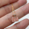 ANSTER Custom Wholesales Price Perfume Bottle Design Fancy Pink Lab Grown Diamond Pendant Necklace with IGI