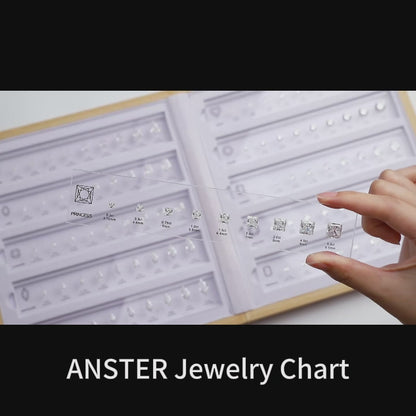جدول أحجام وأشكال أدوات مجوهرات ANSTER المصنوعة من الفولاذ المقاوم للصدأ والمخصصة من الزركونيا المكعبة 