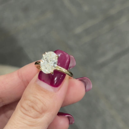 خاتم ألماس من الذهب عيار 18 قيراطًا مقطوع على شكل كمثرى ومُزرع في المختبر من مجوهرات ANSTER مصنوع يدويًا وفقًا لمعايير أخلاقية 