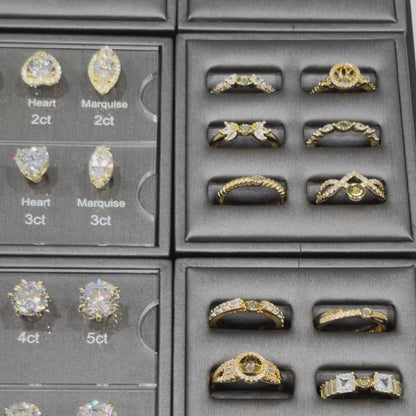 جدول أحجام وأشكال أدوات مجوهرات ANSTER المصنوعة من الفولاذ المقاوم للصدأ والمخصصة من الزركونيا المكعبة 