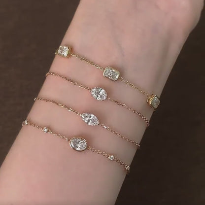 خاتم ألماس من الذهب عيار 18 قيراطًا مقطوع على شكل كمثرى ومُزرع في المختبر من مجوهرات ANSTER مصنوع يدويًا وفقًا لمعايير أخلاقية 