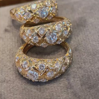 خاتم ألماس من الذهب عيار 18 قيراطًا مقطوع على شكل كمثرى ومُزرع في المختبر من مجوهرات ANSTER مصنوع يدويًا وفقًا لمعايير أخلاقية 