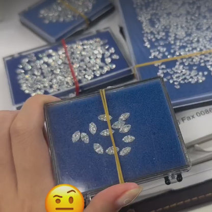 خاتم ألماس من الذهب عيار 18 قيراطًا مقطوع على شكل كمثرى ومُزرع في المختبر من مجوهرات ANSTER مصنوع يدويًا وفقًا لمعايير أخلاقية 