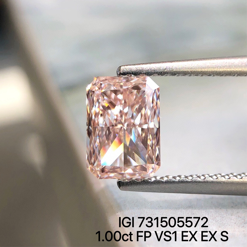 ANSTER Wholesales Price 1ct Lab Grown Pink Loose Diamonds with IGI for Jewelry making