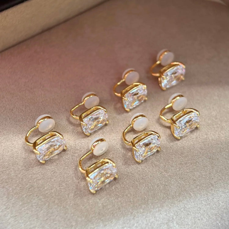 ANSTER Wholesales Price Cushion Lab Grown Diamonds Unpierced Earrings with IGI