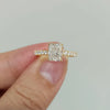 ANSTER Wholesales Price Radiant Cut Lab Grown Diamonds Engagement Ring with IGI 18K Gold Ring