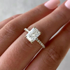 ANSTER Wholesales Price Radiant Cut Lab Grown Diamonds Engagement Ring with IGI 18K Gold Ring