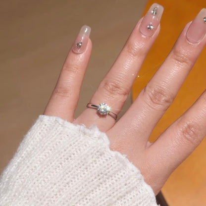 خاتم ألماس من الذهب عيار 18 قيراطًا مقطوع على شكل كمثرى ومُزرع في المختبر من مجوهرات ANSTER مصنوع يدويًا وفقًا لمعايير أخلاقية 