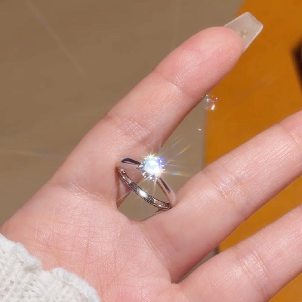 خاتم ألماس من الذهب عيار 18 قيراطًا مقطوع على شكل كمثرى ومُزرع في المختبر من مجوهرات ANSTER مصنوع يدويًا وفقًا لمعايير أخلاقية 