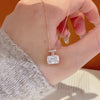 ANSTER Custom Wholesales Price Perfume Bottle Design Lab Grown Diamond Pendant Necklace with IGI