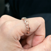 ANSTER Wholesales Price Fancy Green Melee Lab Grown Diamond Ring with IGI