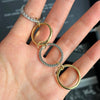 ANSTER Wholesales Price 18K Gold Four Rings Alternating Bands Lab Grown Diamond Ring with IGI Same style as Rose's