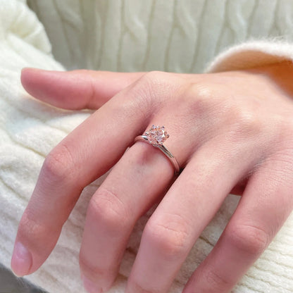 خاتم ألماس من الذهب عيار 18 قيراطًا مقطوع على شكل كمثرى ومُزرع في المختبر من مجوهرات ANSTER مصنوع يدويًا وفقًا لمعايير أخلاقية 